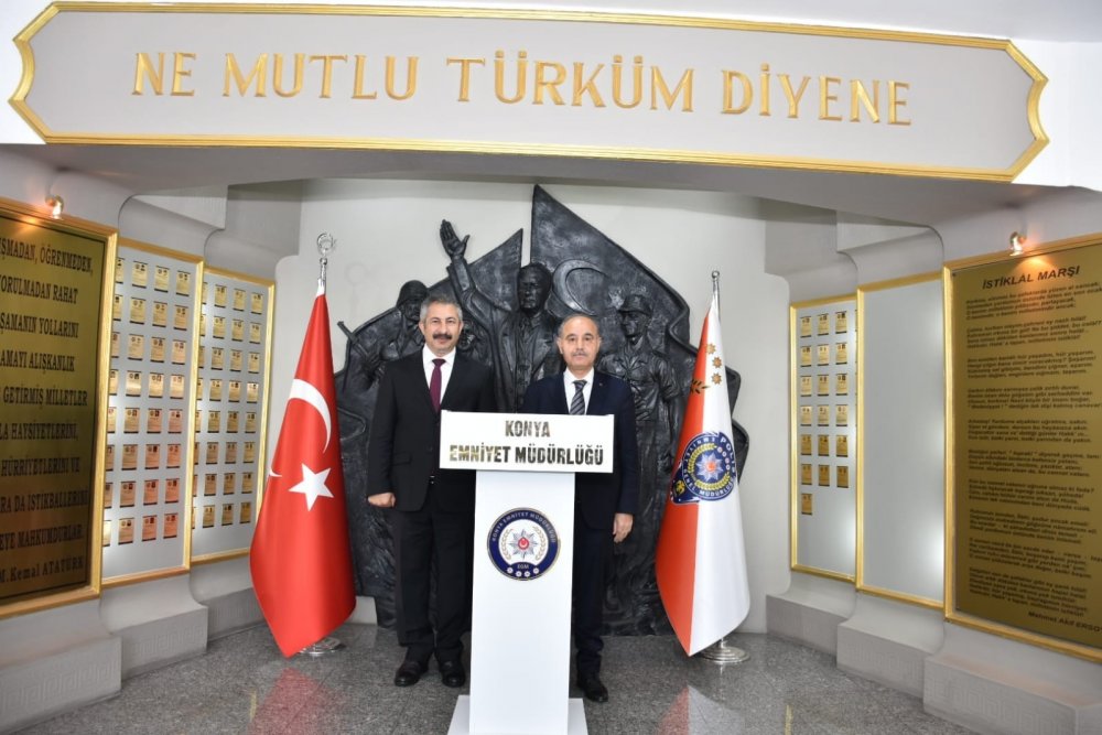 Emniyet Genel Müdürü Mehmet Aktaş Konya’da ziyaretlerde bulundu