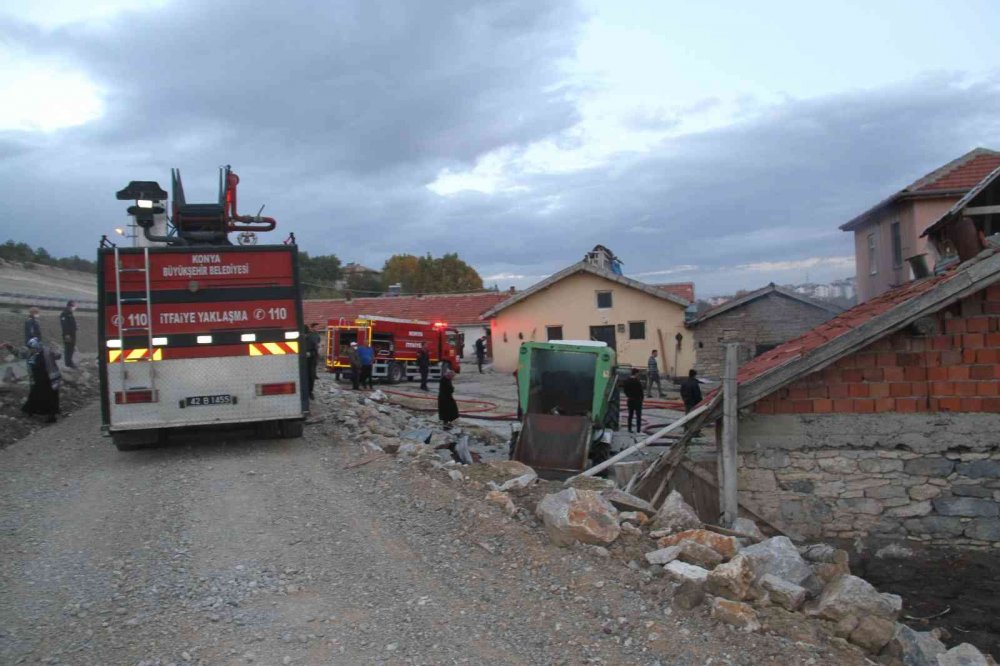 Konya’da besihanede korkutan yangın!