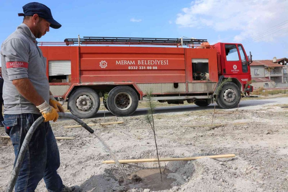 Meram Belediyesi’nden doğan her bebeğe bir fidan