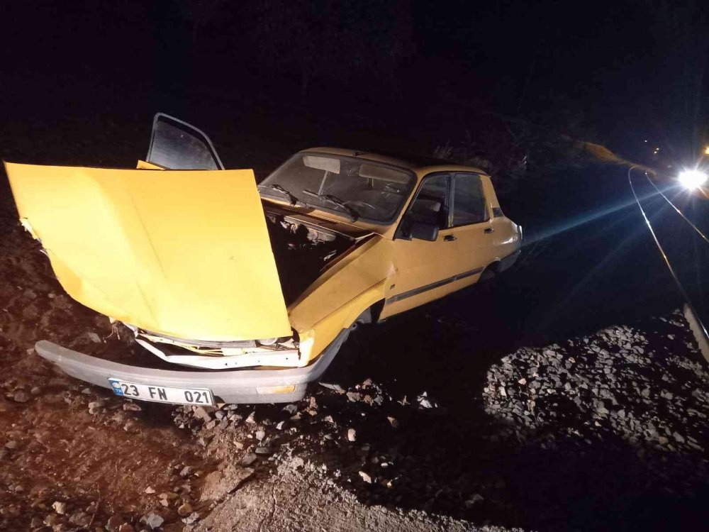 Tren  hemzemin geçitte otomobile çarptı! 2 yaralı