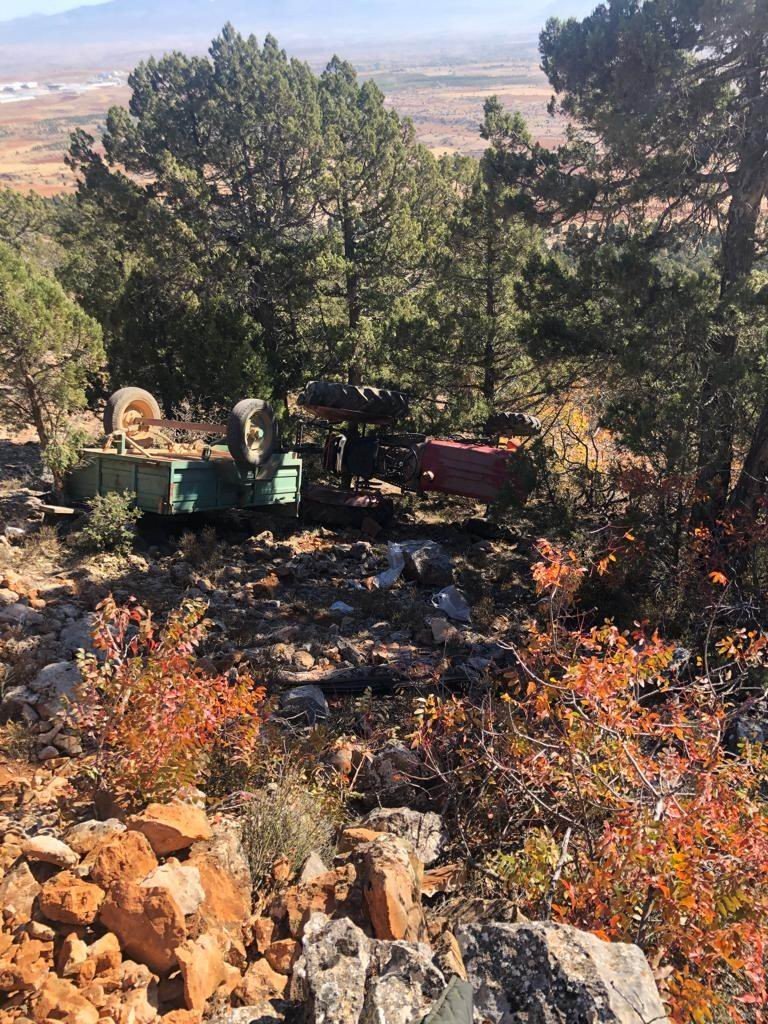 Konya’da traktör uçuruma yuvarlandı! 86 yaşındaki Ali Kırmızıtaş öldü 3 yaralı