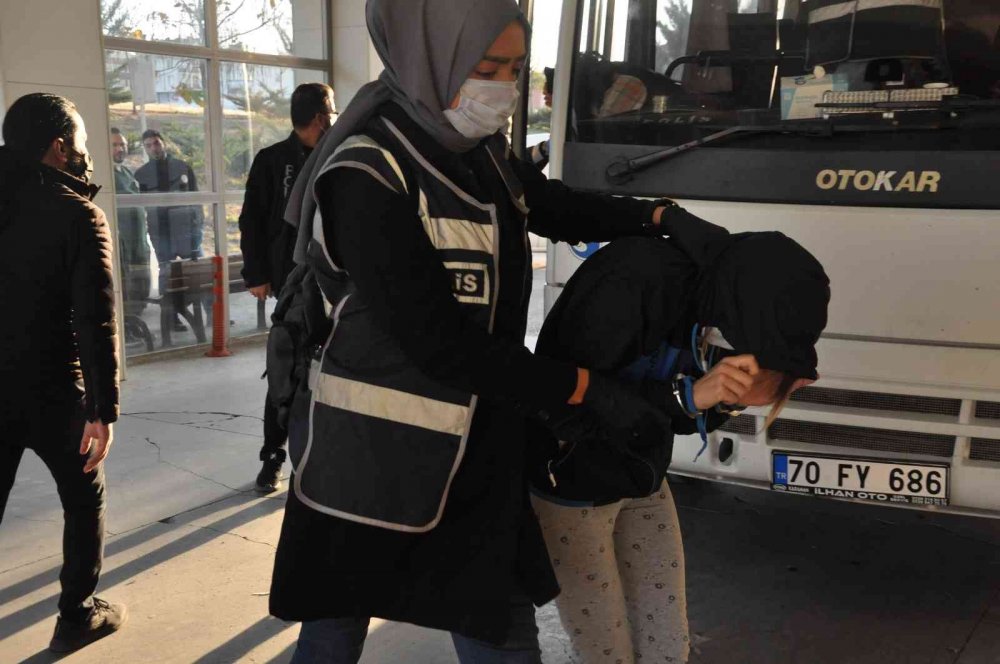 Karaman’da kız çocuklarına zorla fuhuş yaptıran 4'ü kadın 9 kişi yakalandı