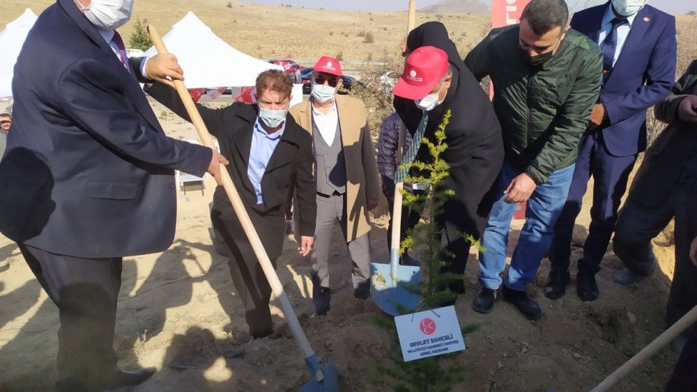 MHP'den Konya’da Devlet Bahçeli Hatıra Ormanı! 2 bin fidan toprakla buluştu