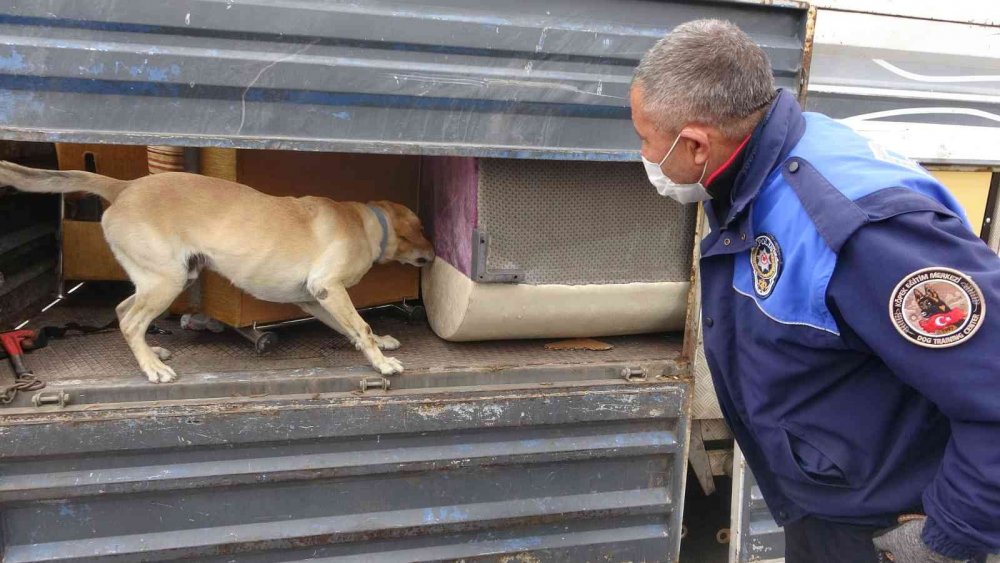 Nakliye süsüyle uyuşturucu ticareti narkotiğe takıldı! 100 kilo 1 kamyonetten çıktı