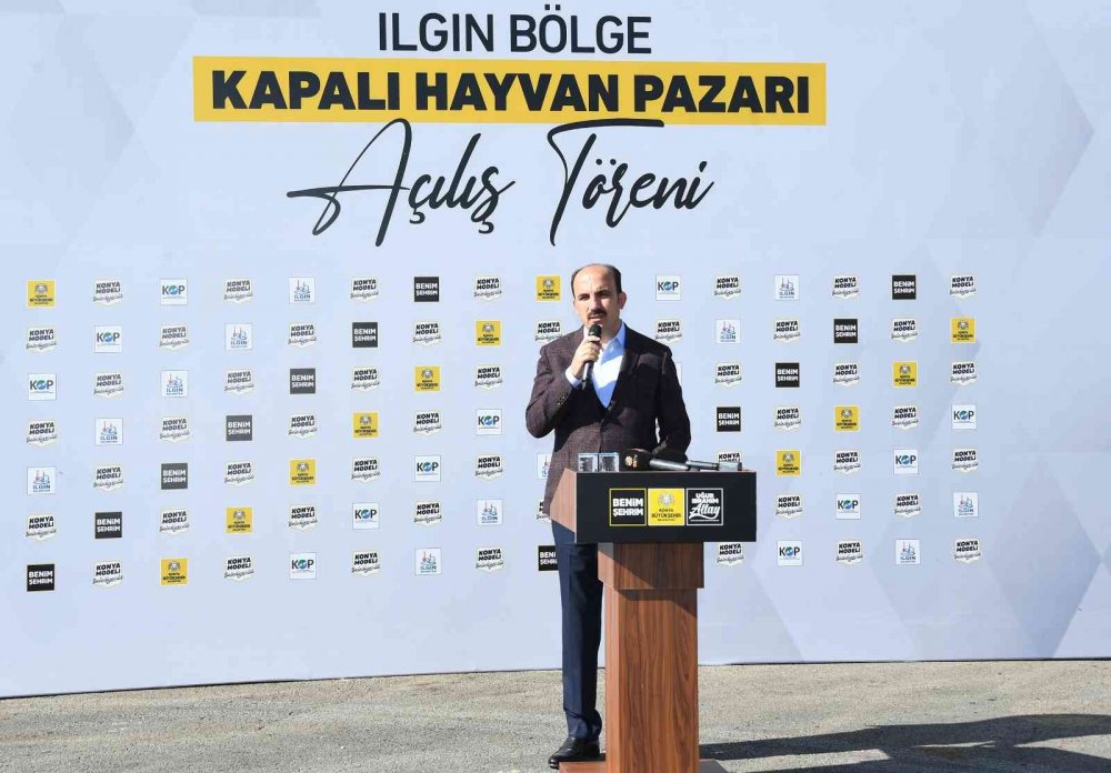 Konya Ilgın'da 5,5 milyon liraya malolan Bölge Kapalı Hayvan Pazarı açıldı