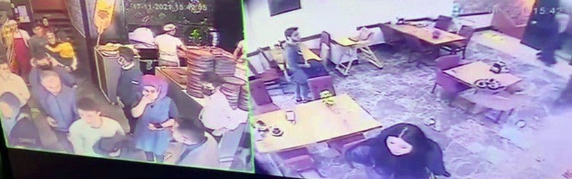 Düzce'deki depremde korkudan bayılan kadın böyle görüntülendi