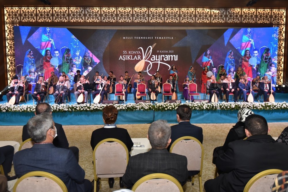 'Milli Teknoloji' temalı 55'inci Konya Aşıklar Bayramı sona erdi