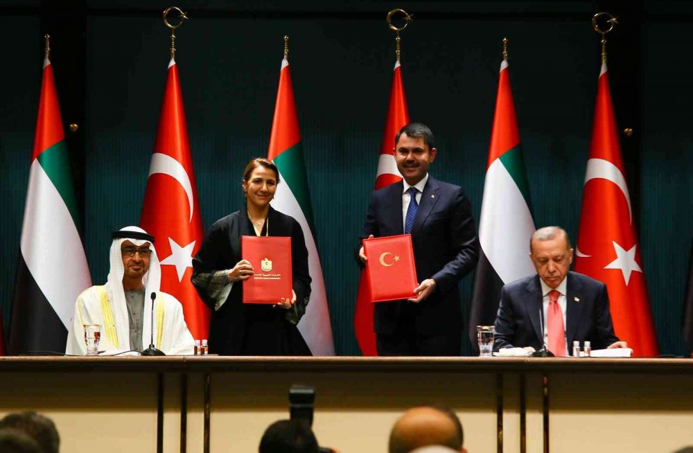 Cumhurbaşkanı Erdoğan BAE Veliaht Prensi bin Zayed görüşmesi bitti! 10 anlaşma imzalandı