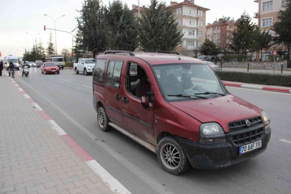 Karaman’da yaya geçidinde ticari aracın çarptığı bisikletli çocuk yaralandı