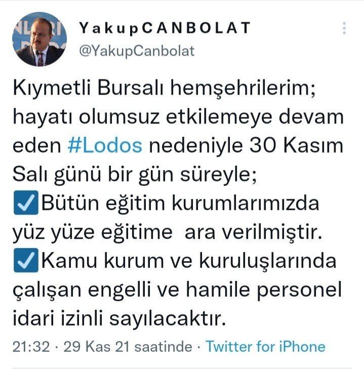 Vali Yakup Canbolat duyurdu! Eğitime lodos arası