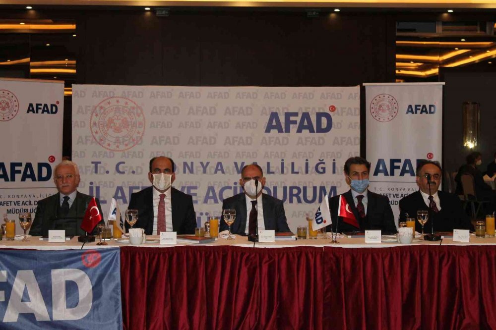 Konya afetlere karşı teyakkuzda! Tüm kurumlar İRAP'ta buluştu