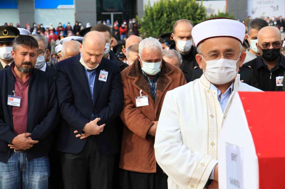 9 teröristin öldüğü çatışmada şehit olan Astsubay Celil Mutlu’ya son görev