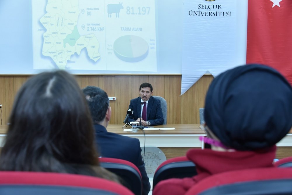 Başkan Kılca, Selçuk Üniversitesi'nde belediyenin tarımsal üretim ve destekleme projelerini anlattı