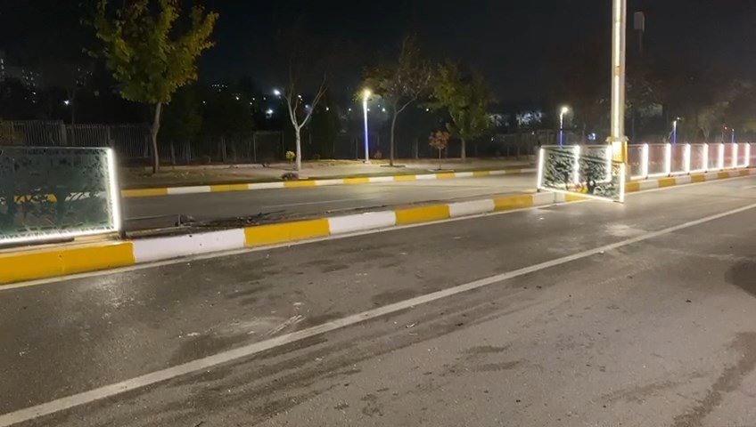 Otomobil karşı şeride uçtu! Sürücü yaralandı