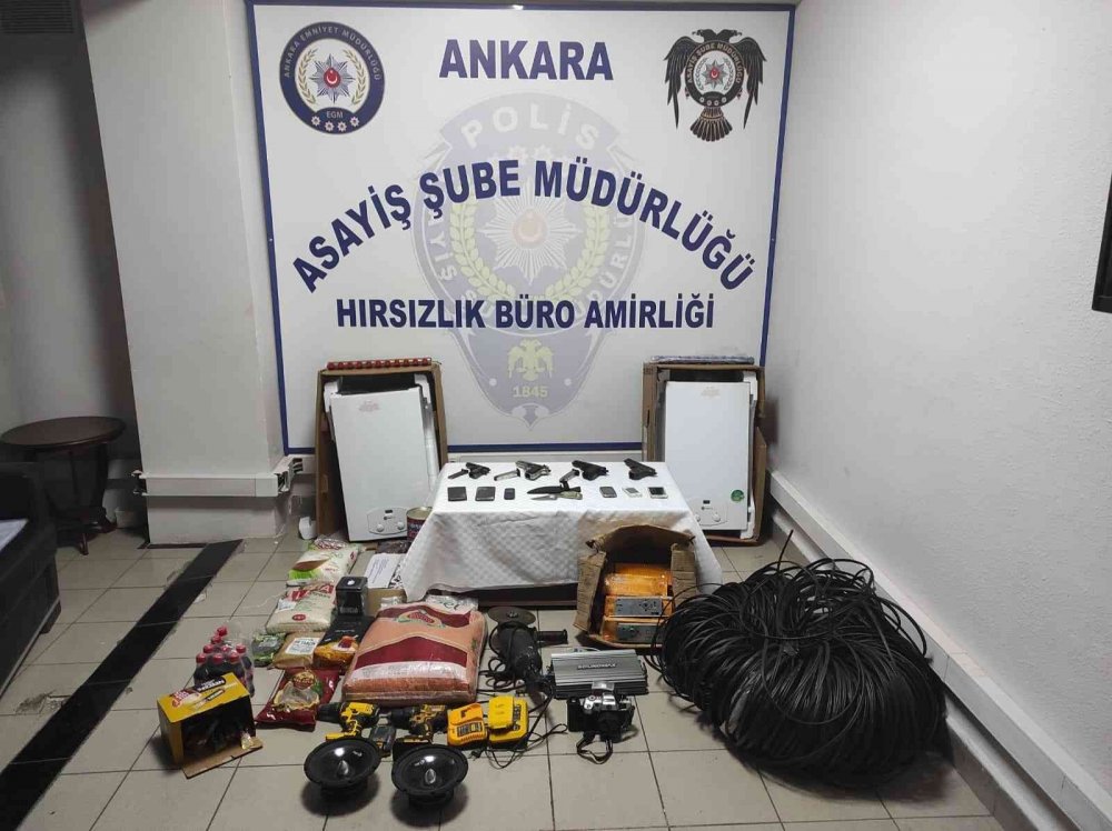 Ankara'da 16 adrese nefes kesen operasyon! Hırsızlık çetesinden 12 kişi yakalandı