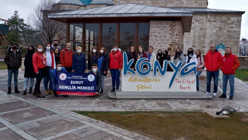 Afyonlu gençler Konya’da duygu dolu anlar yaşadı