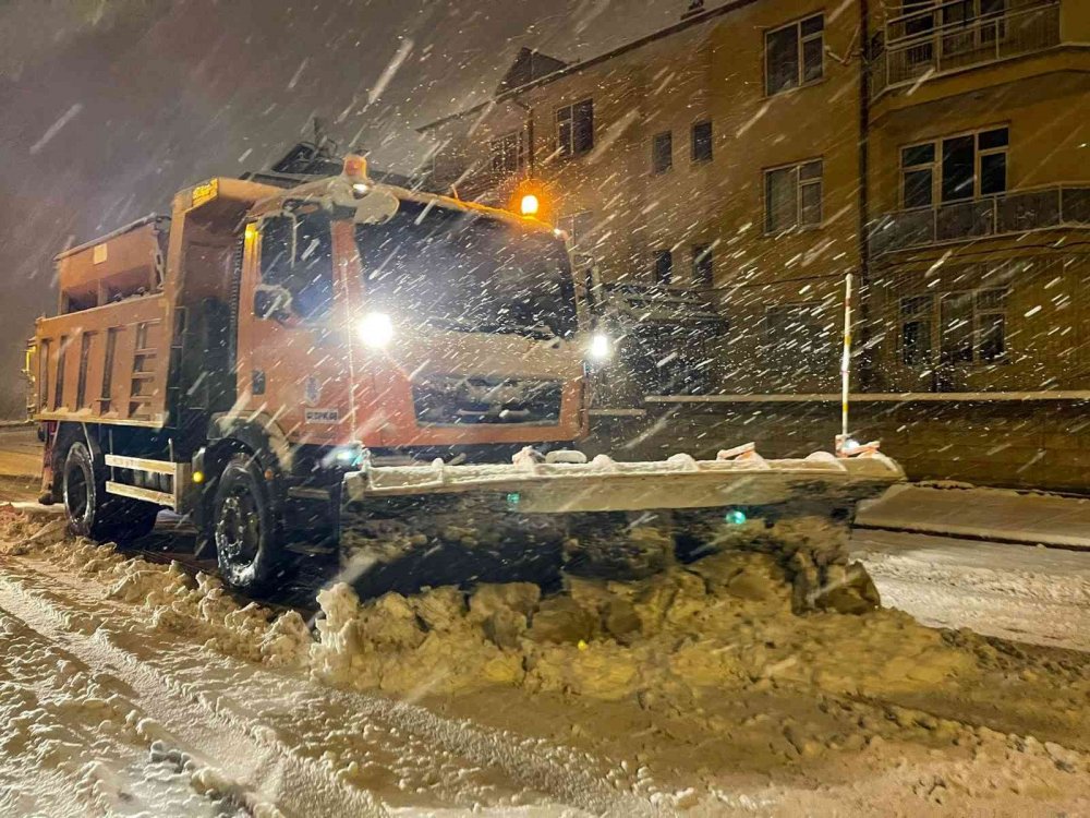 Selçuklu’da 24 saat kar mesaisi! Sokak hayvanları unutulmadı