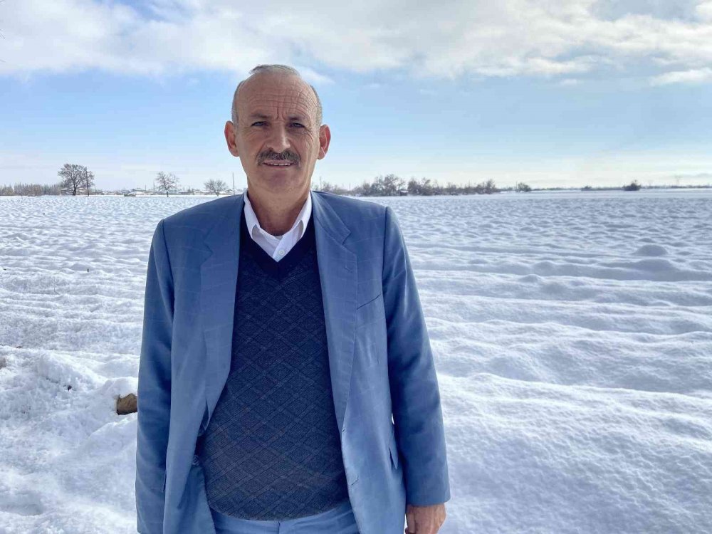 Konya Ovası beyaz örtüyle kaplandı! Üretici sevinçli