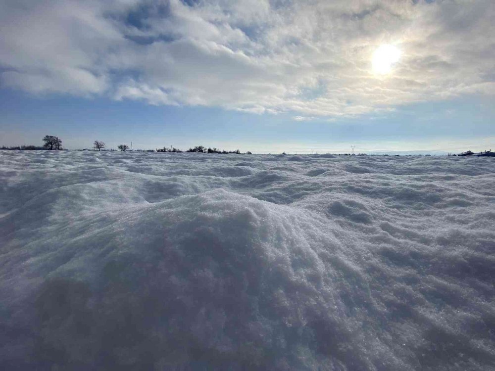 Konya Ovası beyaz örtüyle kaplandı! Üretici sevinçli