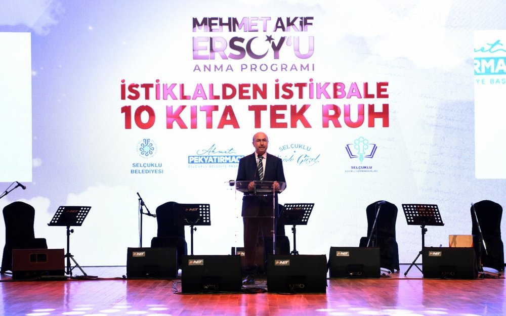 İstiklal Şairi Mehmet Akif Ersoy Konya'da anıldı