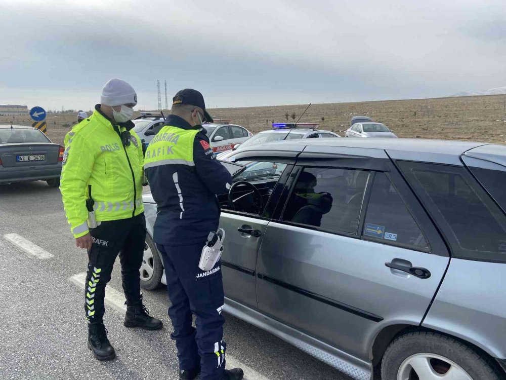 Konya’da 2021'in son denetimi! Kuş uçurtmadılar