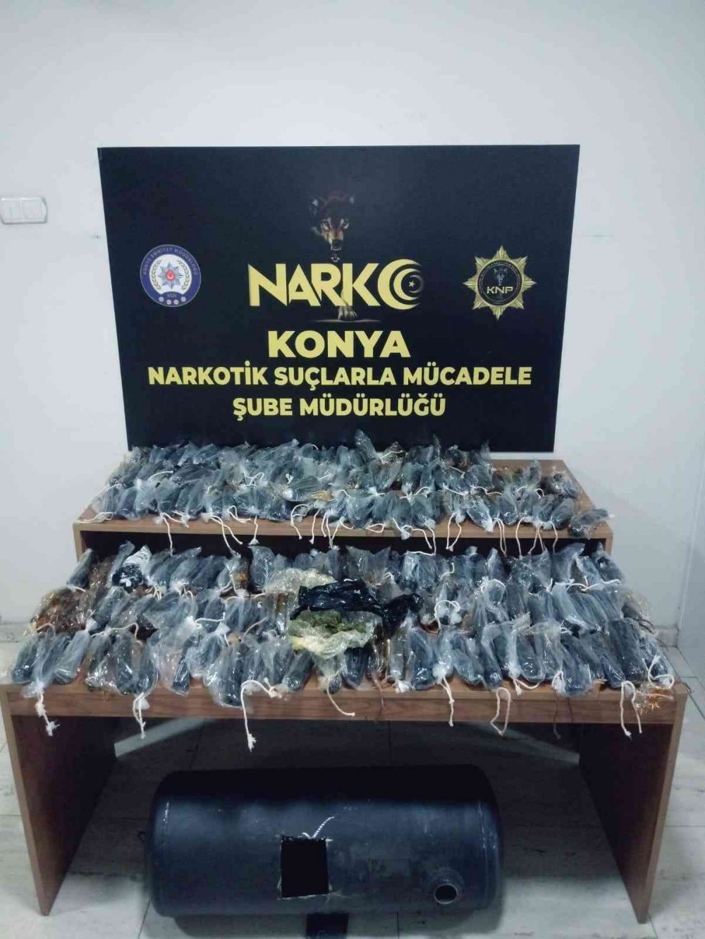 Konya'da LPG tankından esrar çıktı! 8 gözaltı
