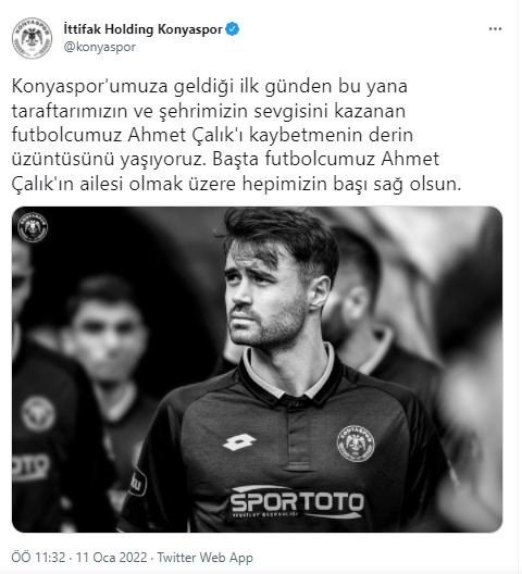 Konya'da yas günü! Ahmet Çalık'la ilgili Konyaspor yönetiminden açıklama geldi
