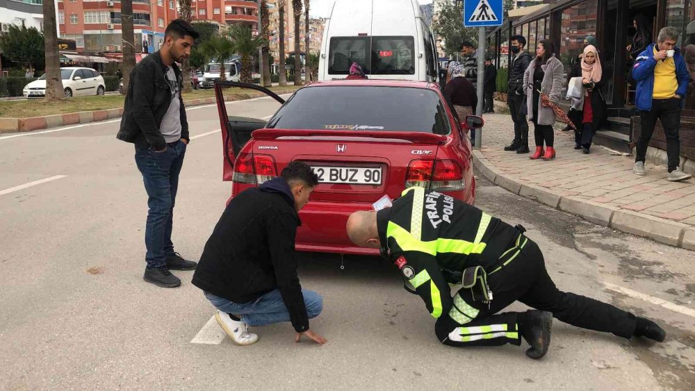 Adana'da genç sürücü ceza yememek için ağabeyini aradı ama polis affetmedi