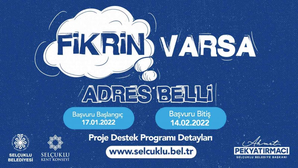 Konya'da örnek proje destek programı! Fikriniz varsa başvuruda gecikmeyin