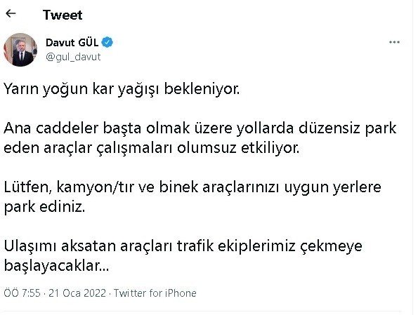 Şehre ikinci dalga uyarısı Gaziantep Valisi Davut Gül'den geldi