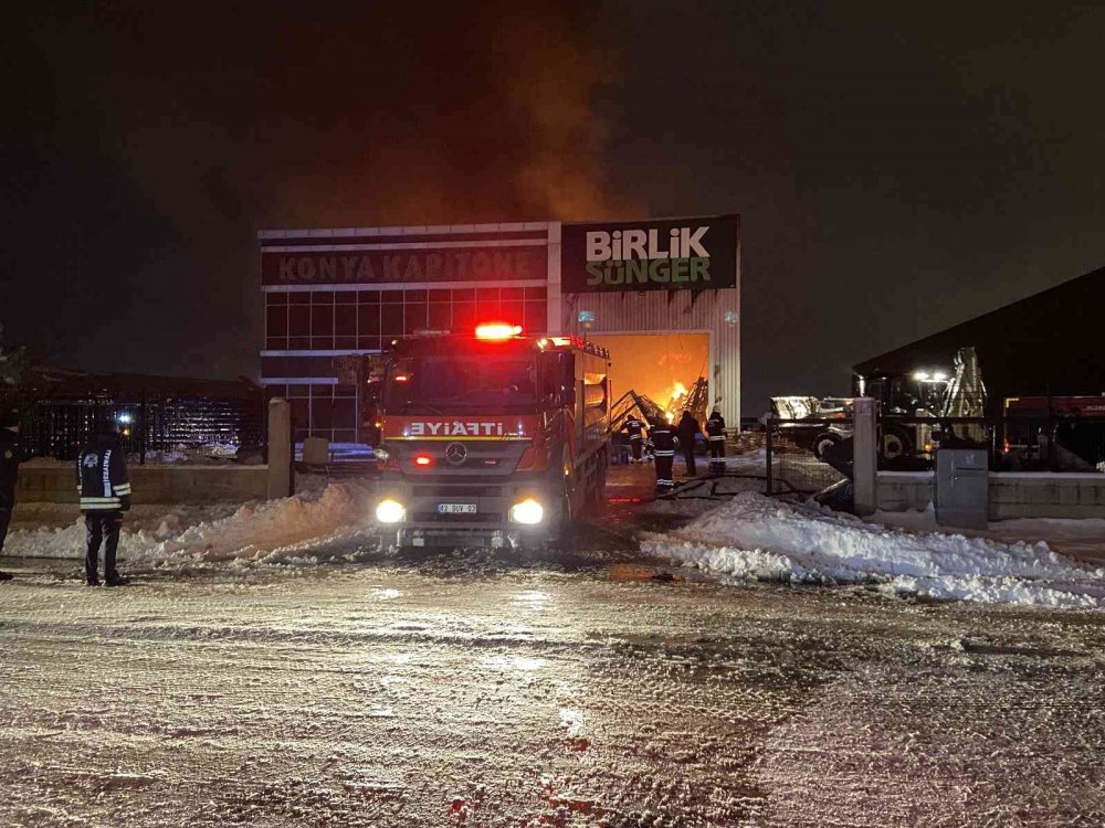 Konya’daki büyük fabrika yangınında son durum!