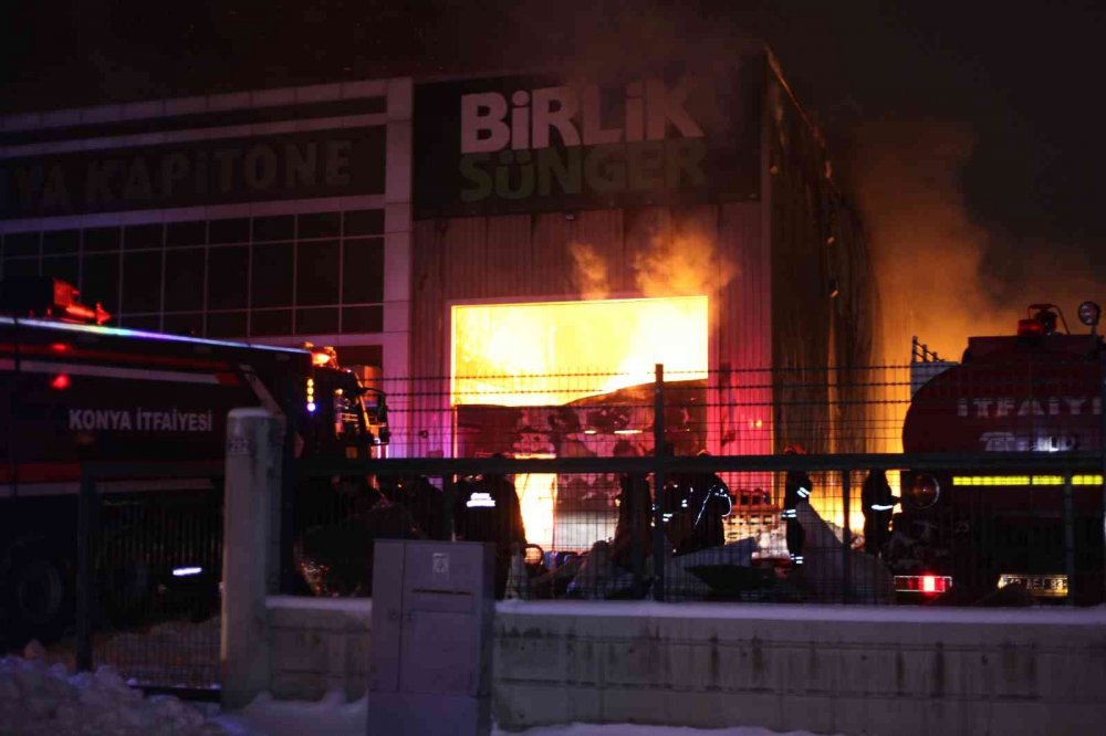 Konya’daki büyük fabrika yangınında son durum!