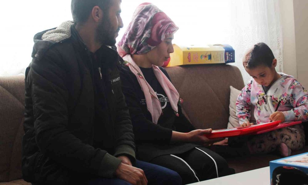 Hastaneden taburcu edilen minik Asiye'nin son hali görüntülendi