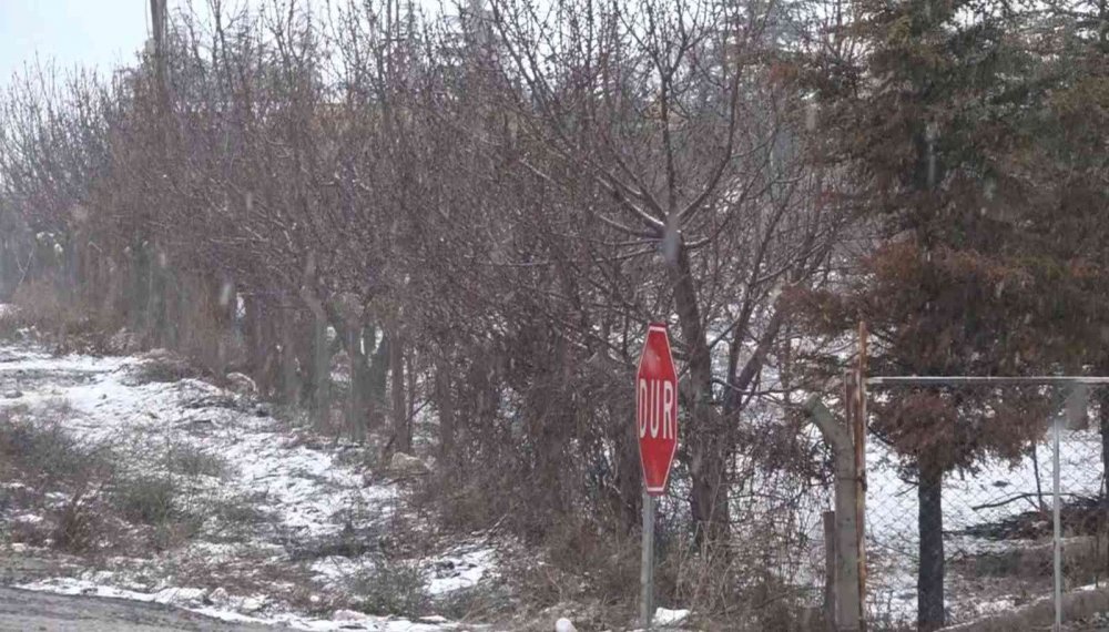 Aksaray’da beklenen kar yağışı başladı