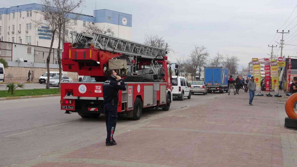 Kasap et derdinde koyun can derdinde! Antalya'da hakkını arayan şahıs direğe çıktı çevredekiler video aldı