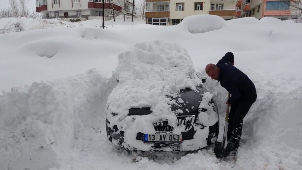 Bitlis kar altında! Yaza kadar kalkmaz bu kar