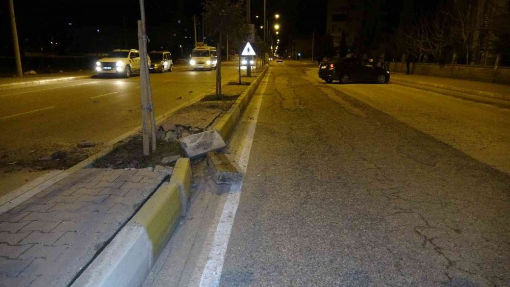 Önüne atlayan sokak köpeğine çarpmamak için ani manevra yaptı! Aracı hurdaya döndü