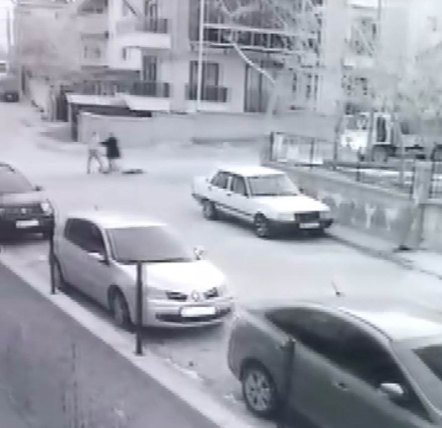 Konya'da işlenen cinayet güvenlik kameralarında