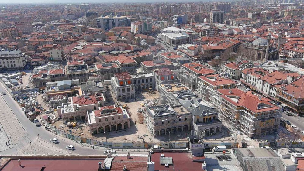 Konya'nın en kıymetli bölgesinde dönüşüm çalışmaları sona yaklaştı