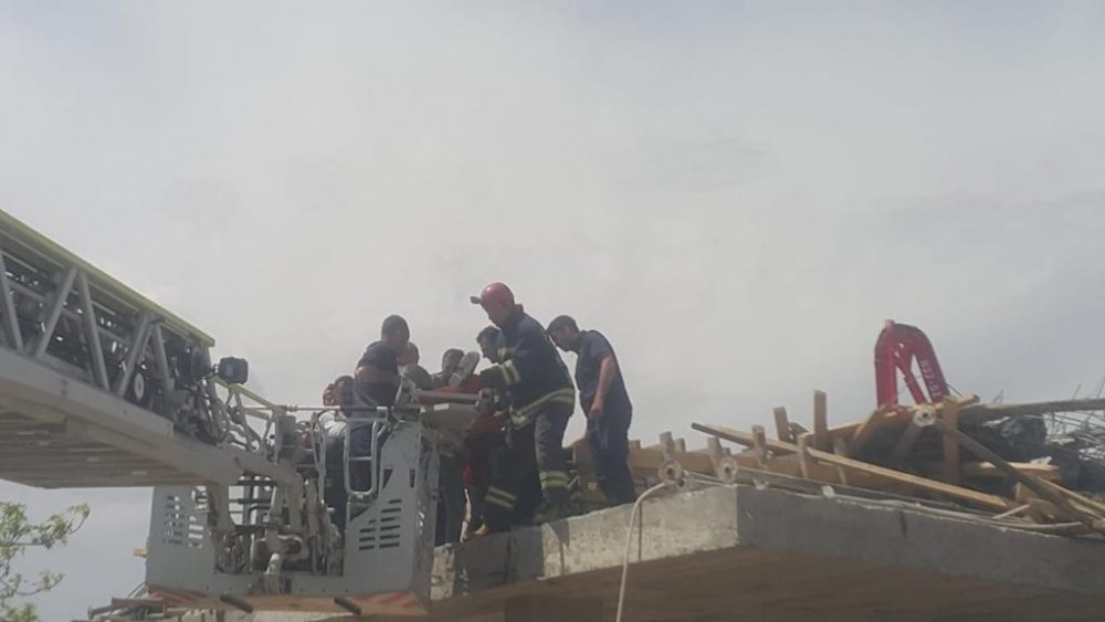 Yapılırken göçtü: Konya Selçuklu'da bir binada göçük meydana geldi