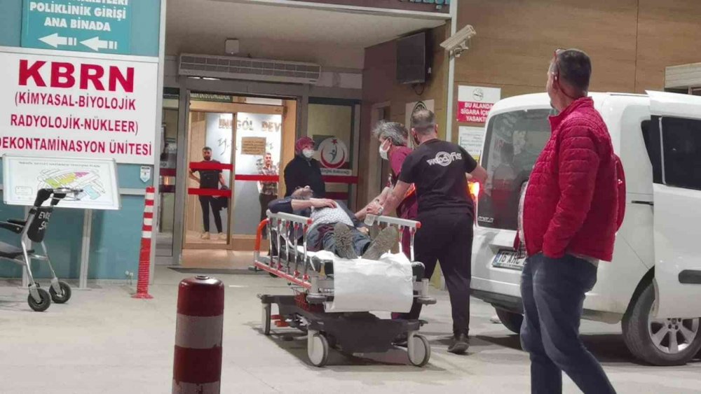 İnegöl'de silahlı saldırı! 1'i ağır 2 yaralı