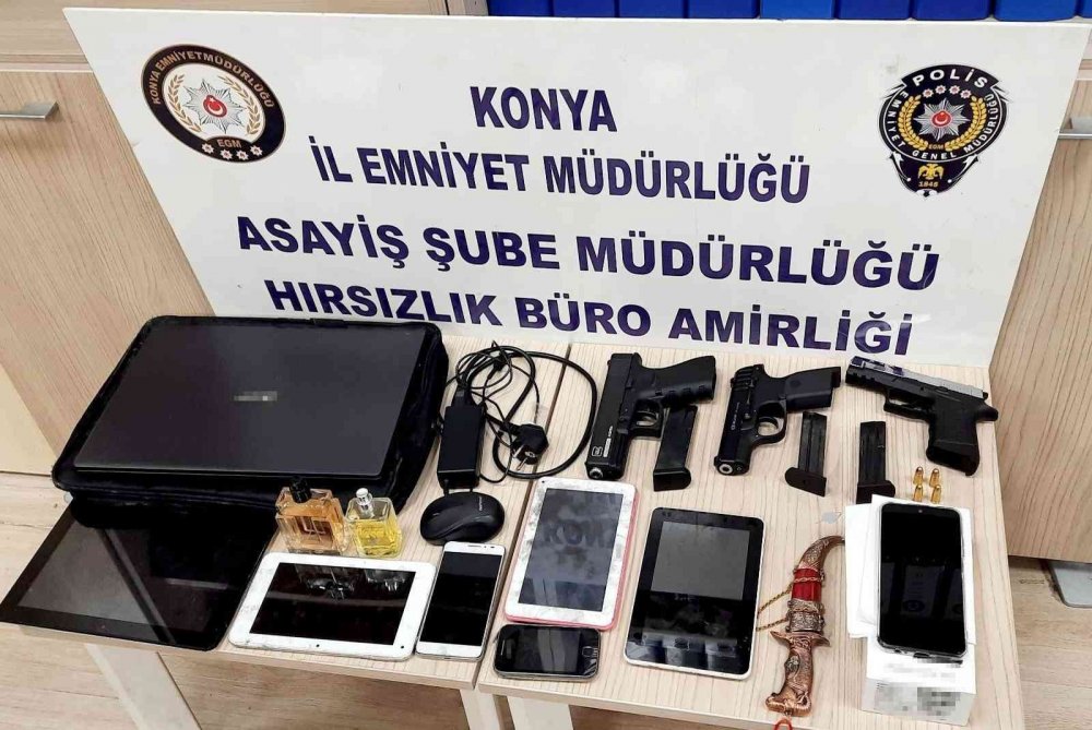 Konya’da çocuğun kumbarasındaki paraya bile göz diken 5 evden hırsızlık yapan şüpheli ayak izinden yakalandı