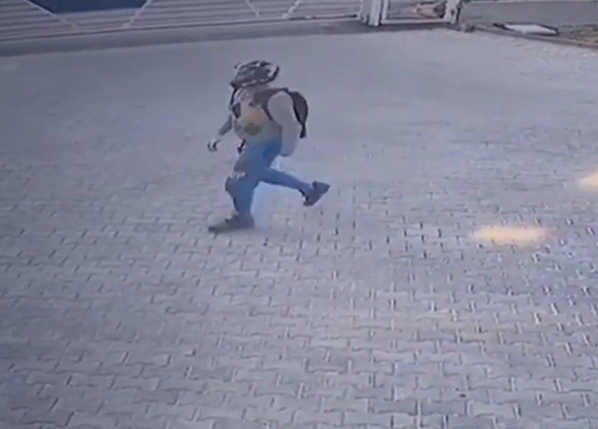 Konya'da fabrikanın alkol tankını ateşe veren kundakçı saniye saniye görüntülendi