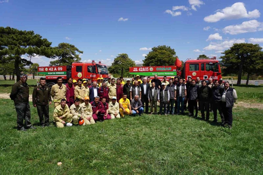 Konya’da orman işçilerine yangınlarla mücadele eğitimi