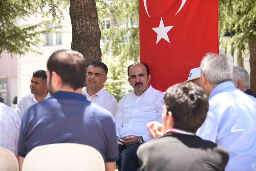 Başkan Altay'dan Konya Gembos Ovası'nda önemli mesajlar! Kırsalda öncelik geliri artırmak
