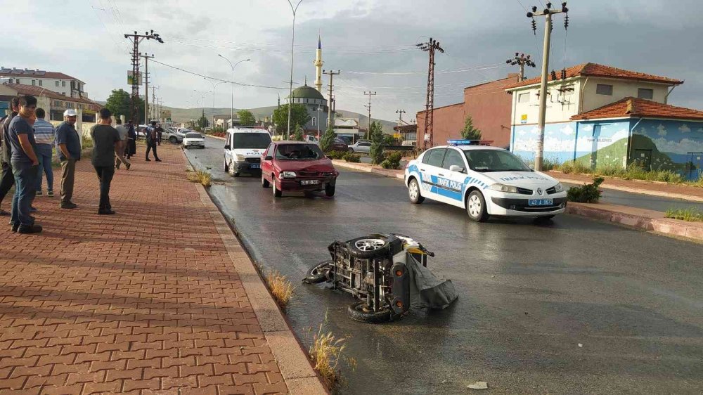 Konya'da otomobille çarpışan elektrikli bisiklet sürücüsü Osman Akkuş hayatını kaybetti