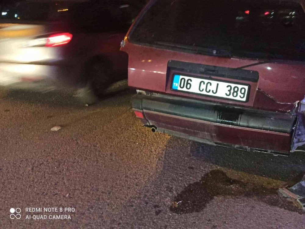 Ankara’da zincirleme kaza! 5 araç birbirine girdi
