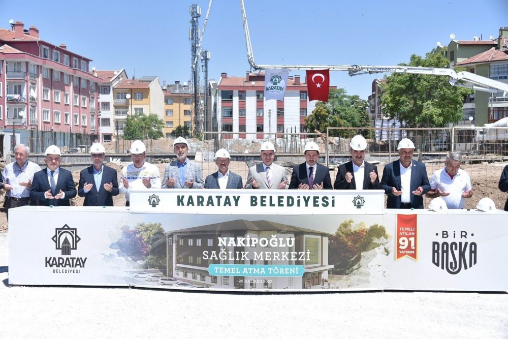 Konya'ya yeni sağlık kompleksi! Karatay Nakipoğlu Sağlık Merkezi’nin temeli atıldı