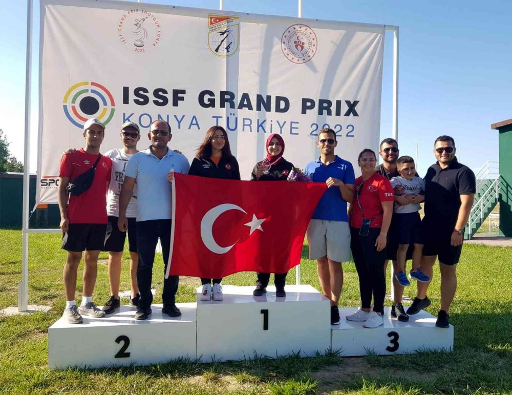 Konya ISSF Plak Atışları Grand Prix’si sona erdi! Karataylı Milli Sporcular Nur Banu Balkancı ve Ahmet Baran Cezayir yolcusu