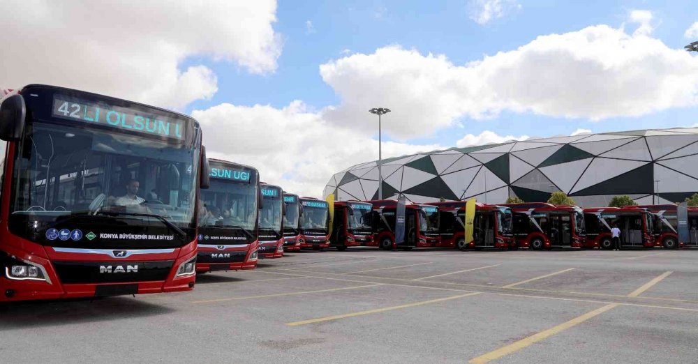Toplu taşımada Türkiye'de en ucuz büyükşehir Konya'ya öz kaynaklarla 73 yeni otobüs!